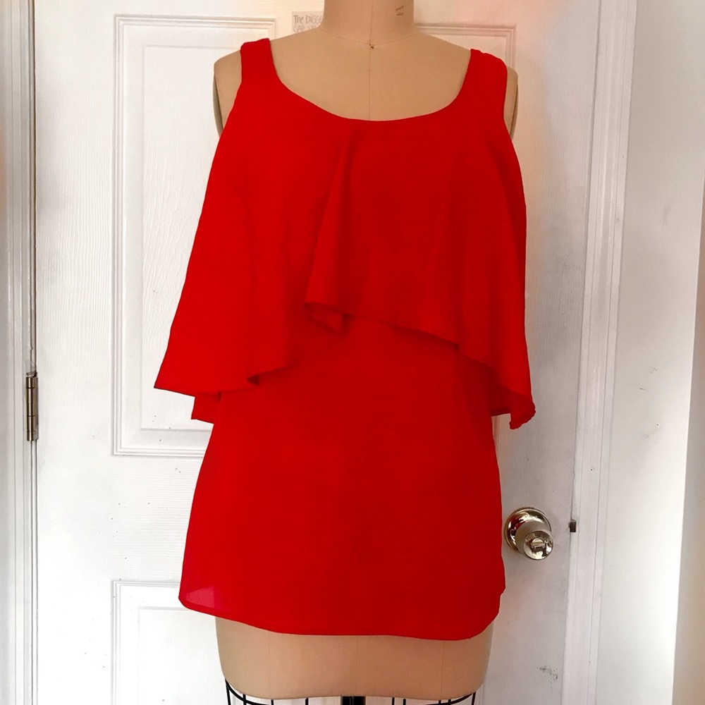 Jump Hi Lo Flounce Top